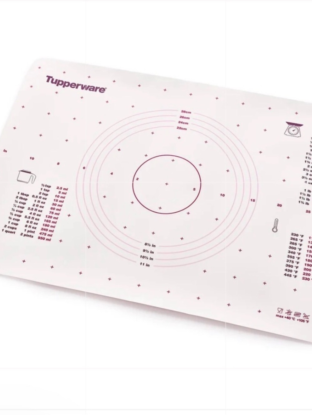 NIP Tupperware Berry Bliss Pastry Sheet Mat
